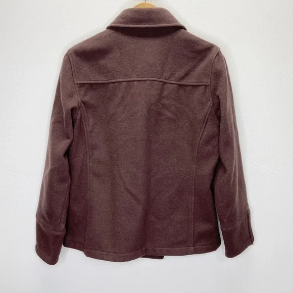 Woolrich Womens Double Breasted Wool Jacket Sz S
